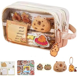 Capybara Pencil Case Cute Clear Pencil Case,1Pc Capybara Large Capacity Pencil Case,Large Capacity Capybara Pencil Pouch,Capybara Large Capacity Pencil Pouch,Capybara Pencil Case Capybara Pencil Pouch