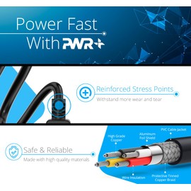 Universal 2-Slot White Power Cord for Tv Electronics and Laptops 6Ft