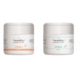 NaturalDry - Pack Desodorante Verbena  Romero Intense - Sin Aluminio - Sin Parabenos - No Obstruye los poros - Hidrata Tu Piel - Elimina el Mal Olor  