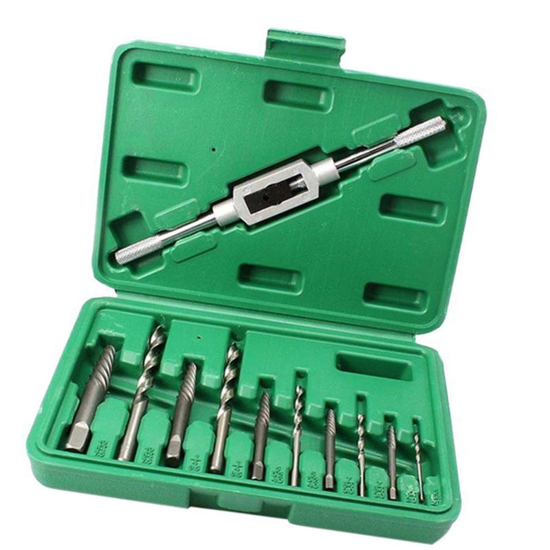 11Pcs Damaged Screw Extractor Set Broken Remover Kit Removal Tool