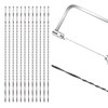 VooGenzek 12 pieces 8# scroll saw blades with spiral teeth,