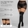 Yilanmy Plus Size Faux Thigh High Stockings for Women, Mock
