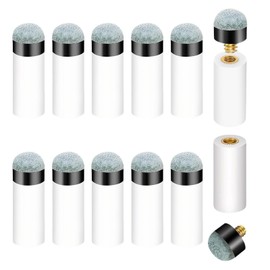 KIRVOS 13mm Queue-Spitzen-Schraubferrules – Cremeweißes Queue-Zubehör-Set für Billard & Snooker – 10er-Set