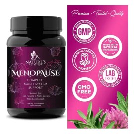 Suplemento Menopausia Natures Nutrition Cohosh Negro Dong Quai 60 Cápsulas                                                                            