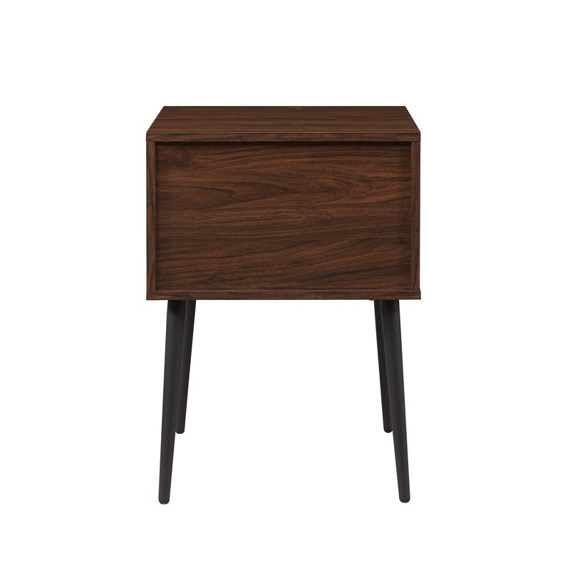 Walker Edison Kali Modern 2-Drawer Storage Entry Table, Gray