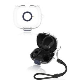 Protective cover for Beats Powerbeats Pro 2 Wireless Earbuds, yystao Soft TPU Case with Lanyard - Skin-friendly & Durable, Transparent
