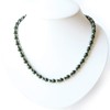 Terahertz Green Northstone Necklace 6mm Green Hoctolite, Terahertz Ore, Northolite