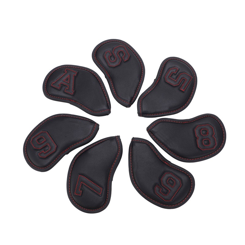 9Pcs/Set Golf Iron Head Covers Waterproof Sunscreen Golf Iron Covers
