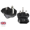 DINIC Travel Plug UK to Earthing Socket Mains Adaptor 2
