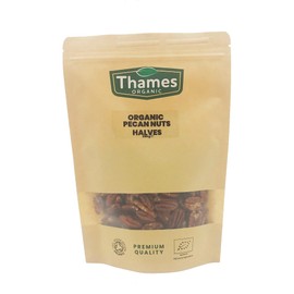 Organic Pecan Nuts - Halves, Shelled Pecans - No Additives or Preservatives - Vegan, GMO-Free, Certified Organic - Delicious and Nutritious Snack - Perfect for Baking and Cooking - Thames Organic 500g