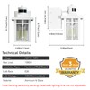 Myhaptim Porch Lights with GFCI Outlet,Dusk to Dawn Motion Sensor