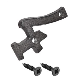 METALLIXITY House Number (78 mm/3.07 inches), 1 Piece, Cast Iron Number 4, Modern House Number with Screws - for Home, Garden, Door, Mailbox, Black