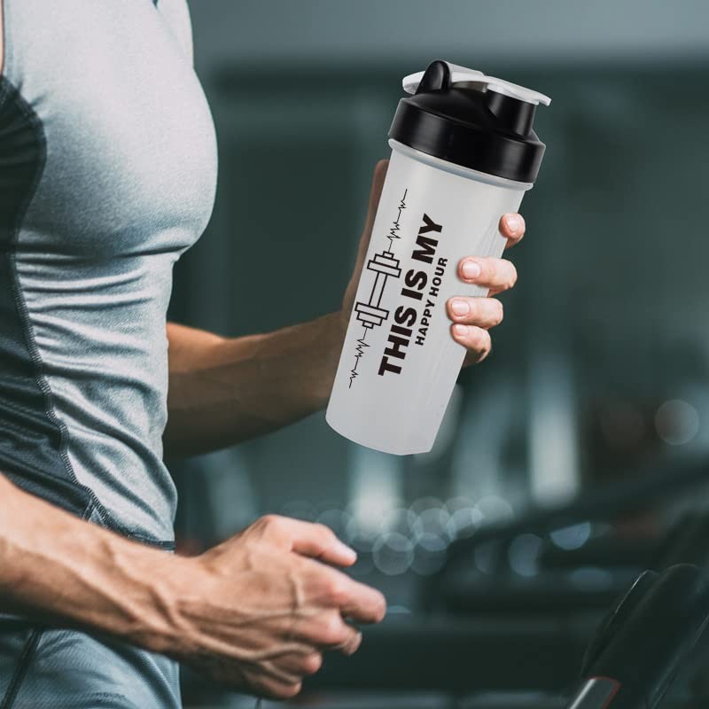 Protein Shaker Bottle 20oz Blender Cup BPA-Free Leak Proof for