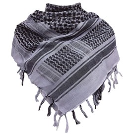 Chalier Fashion Shemagh Scarf Men/Women 100% Cotton Military Mens keffiyeh Scarf Tactical Desert Arab Scarf for Men,Yasser Arafat kufiya scarf Many Colours