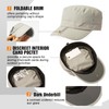 TOP-EX Men's Waterproof Army Hat - Foldable Brim Cadet Military