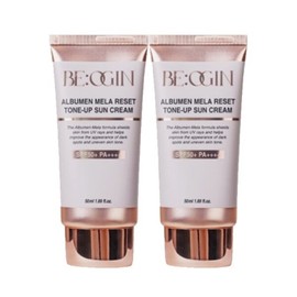 Biogene Jeon Inhwa Fresh Face Sun Cream Tone Up Albumin 50ml 2pcs / 비오진 전인화 생얼 쌩얼 선크림 톤업 알부민 50ml 2개