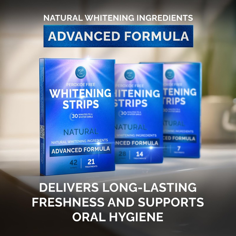 Whitening Strips for Sensitive Teeth 7 Treatments, Coconut – Enamel