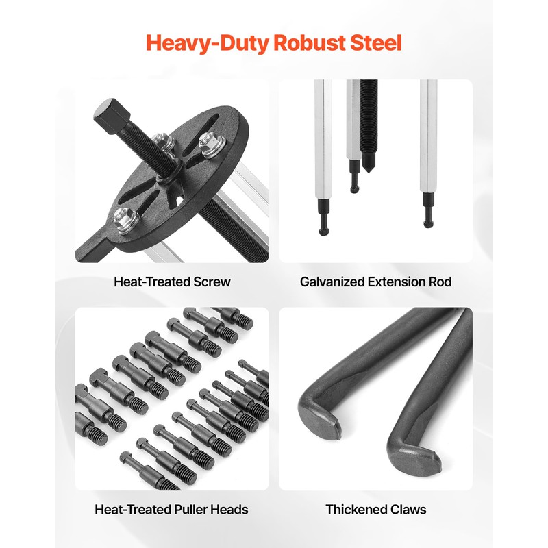 VEVOR 21-in-1 Bearing Puller Set, 21 PCS 3-Jaw Hook Puller
