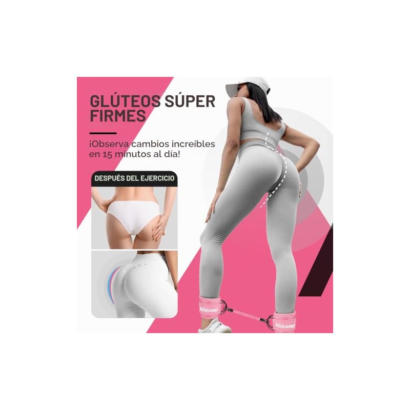 Resistance Bands Set with Ankle Straps, Glutes Workout Equipment, Ankle