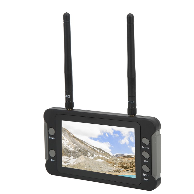 For FPV Receiver Monitor 4.3 Inch 5.8GHz 40CH DVR Function