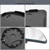 TOP-MAX Passenger Right Side Lower Mirror Glass Replacement for Ford
