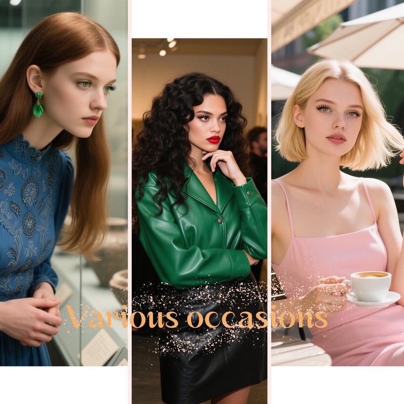 False Eyelashes Natural Fluffy Wispy Lashes Mink Lashes 7 Pairs/Pack