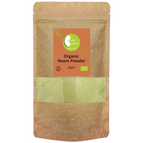 Organic Neem Leaf Powder - Certified Organic - by Busy Beans Organic (2kg)