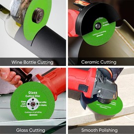 YaeTOP 4" Discos para Cortar Ceramica,Rock Slab Grinding Disc,Marble,Tile, Diamond Blade for Grinder,Glass Cutting Disc(6)