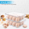 SHUESS Pack of 2 Freeze Egg Containers, Egg Box for
