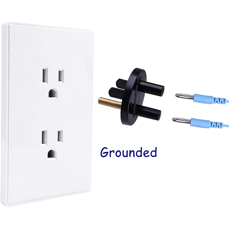Grounded Outlet Plug, Anti-Static Wrist Strap (Adjustable up to Size