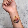4 x 'Bumblebee & Foxglove' Temporary Tattoos - Water Resistant,