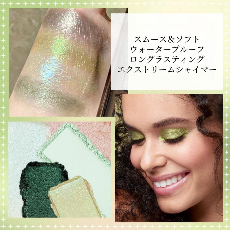 LIANGNISHI 16 Colors Full Glitter Eyeshadow Palette, Pearlescent Diamond, Multicolor