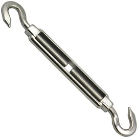 Bluedot Trading New Heavy Duty Stainless Steel Sun Shade Sail Hardware Open-Frame Turnbuckle (hook to hook) Corrosion Resistant - 8 1/4" to 12" - Quantity 1