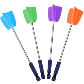 4 PCS Silicone Resin Mixer Paddles for Drill, Epoxy Mixer Attachment for Drill, Paint Mixer/Paint Stirrer for Mixing Resin, Epoxy, Silicone Molds