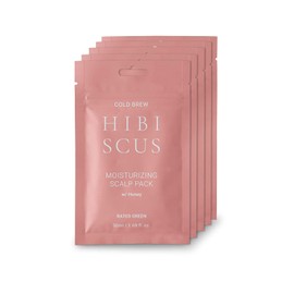 Rated Green - Hibiscus Moisturizing Scalp Pack - Cold Brewed Organic Hibiscus with Natural Honey - Softening Hair Mask for Women & Men - Pack of 5-1.69 fl. Oz. Each - 8.45 fl Oz. Total