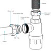 SPARES2GO Telescopic Drain Bottle Trap for Bathroom Kitchen Sink Urinal