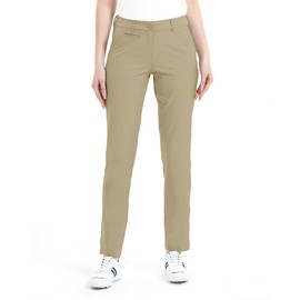 Lesmart Womens Pants Golf Stretch Lightweight Breathable Quick Dry Work Ladies Golf Pants with Pockets 16 Khaki