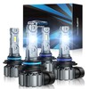 Marsauto 9005/HB3 9006/HB4 LED Fog Bulbs Combo, 60,000LM 1:1 Design