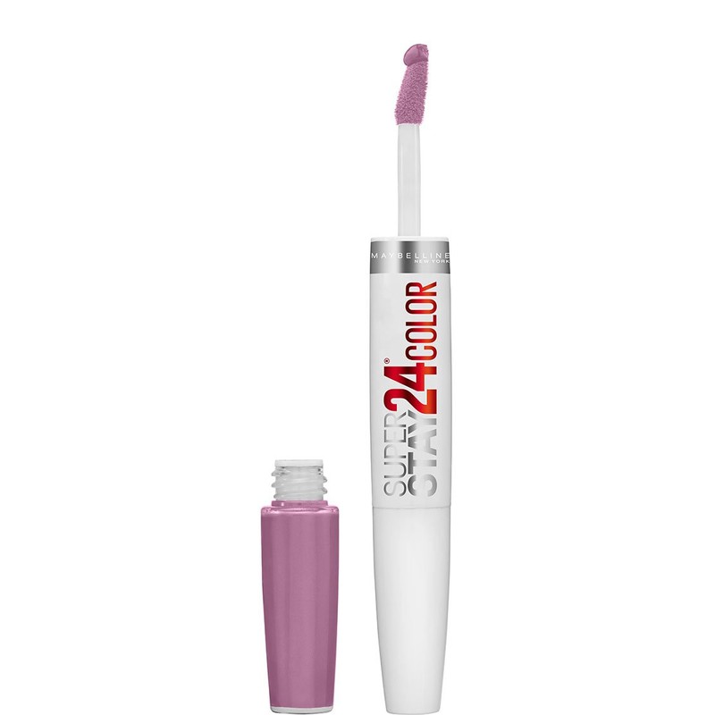 Maybelline SuperStay 24 2-Step Liquid Lipstick Makeup, Lasting Lilac, 1