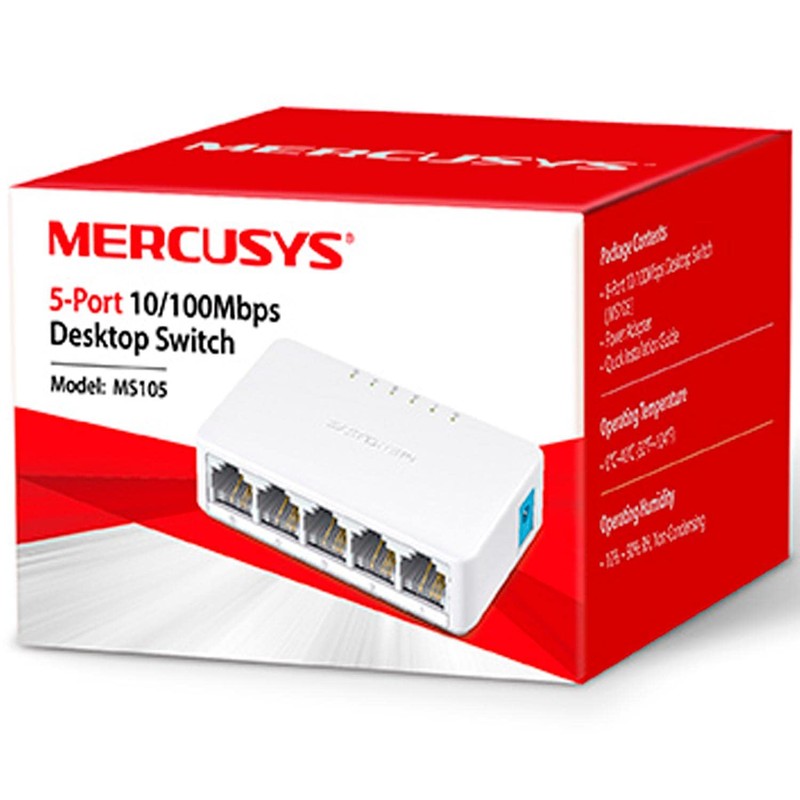 Mercusys MS105 Switch de Escritorio de 5 Puertos, 10 /