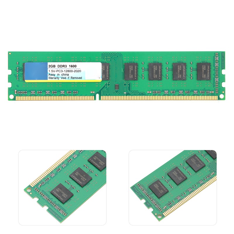 Xiede Desktop Computer Memory Bar Module DDR3 2GB 1600Mhz PC3‑12800