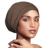 Alnorm Cosy satin lined slouchy beanie cap with soft elastic