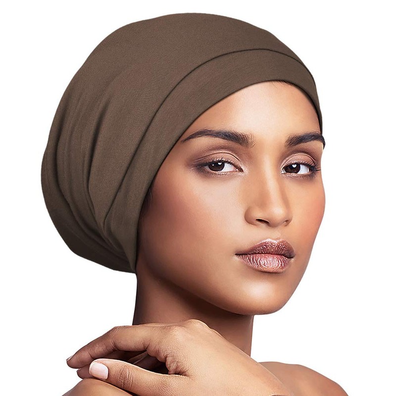 Alnorm Cosy satin lined slouchy beanie cap with soft elastic
