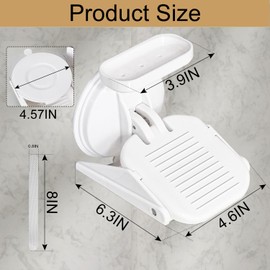NUNET Shower Foot Rest Suction Cup Foot Bathroom Pedal Non-Slip Stand with Anti Slip Shower Stickers,Shaving Legs Assistant, Foot Stand for Elders Pregnant Women & Back Pain Sufferers (2025 Upgraded)