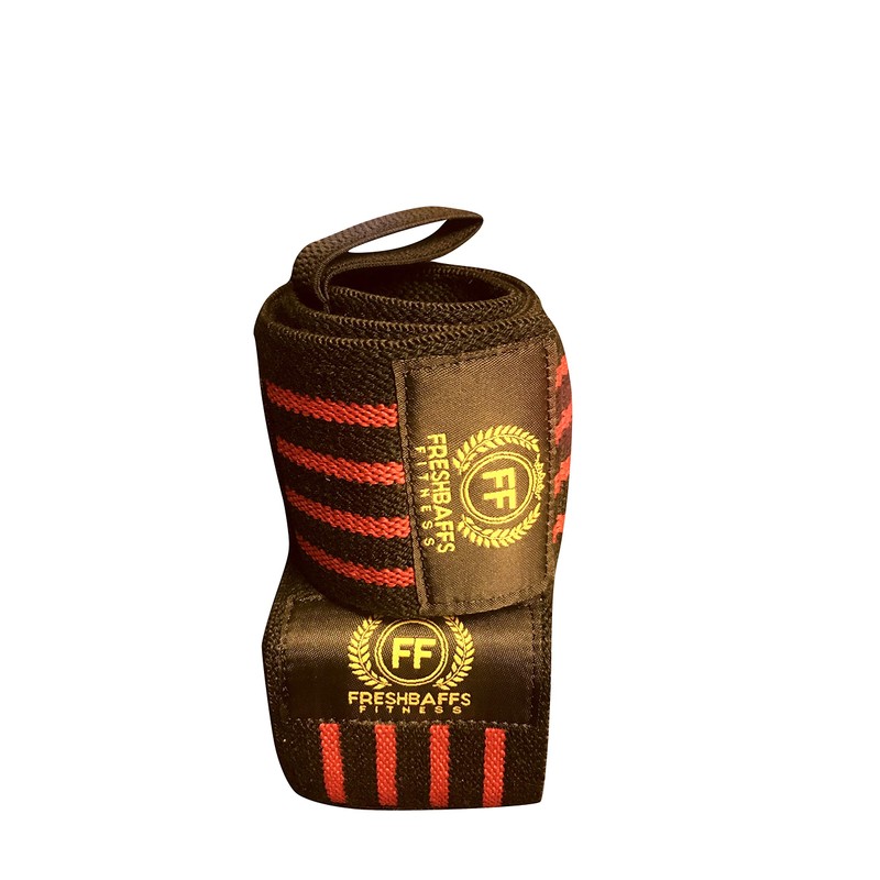 Freshbaffs Weight Lifting Wrist Support 1 Pair, 2 Wraps -