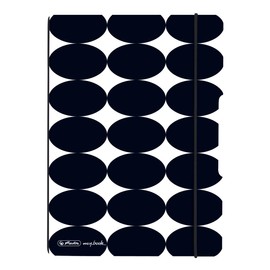 herlitz Flex 50039784 Notebook A5 40 Sheets Dotted with Just Black Motif