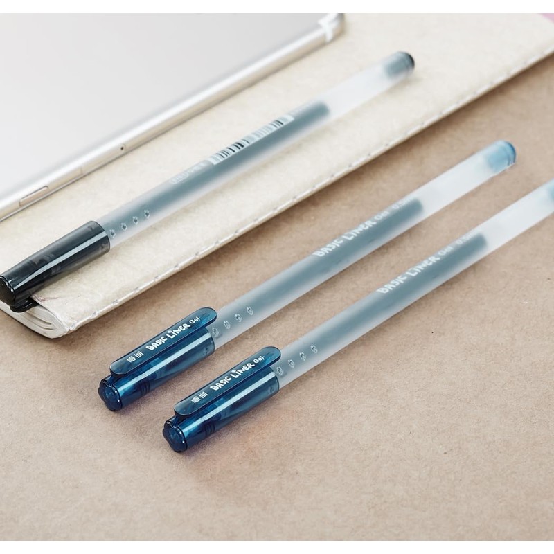 czxwyst 8761 Basic Liner Gel Ink Pens 0.5mm Fine Point