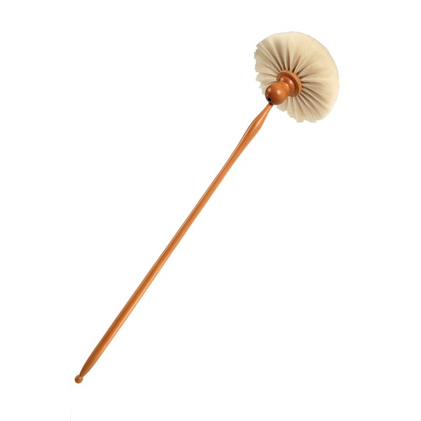 Redecker Goat Hair Cobweb Broom with Waxed Beechwood Handle, 23-5/8-Inches