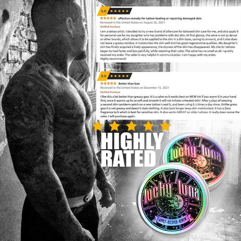 LuckyLuna Cuidado posterior de tatuajes orgánicos