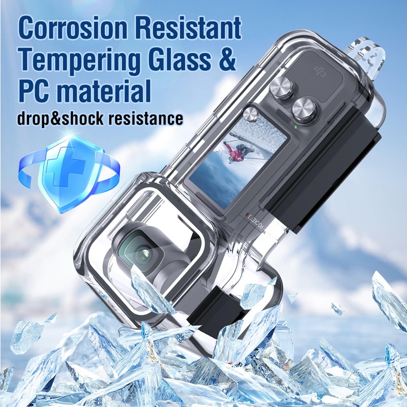 Waterproof Housing Case for DJI Osmo Pocket 3, Touchscreen Underwater